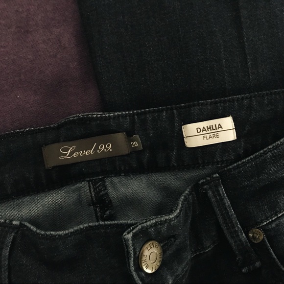 Anthropologie Level 99 Dahlia Flare Jeans - 29 - Picture 7 of 8